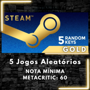 5 Random Steam Key - Gold - Chave Aleatória - 5 Jogos aleatórios